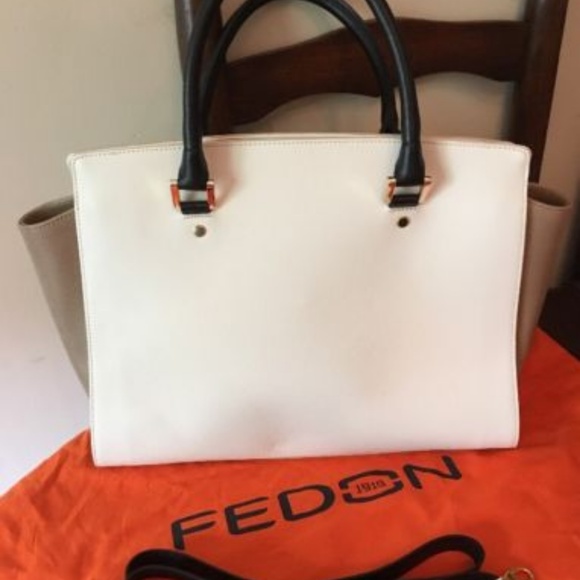 BNWT Anna Virgili For FEDON 1919 Italy Cream Beige - Picture 6 of 6